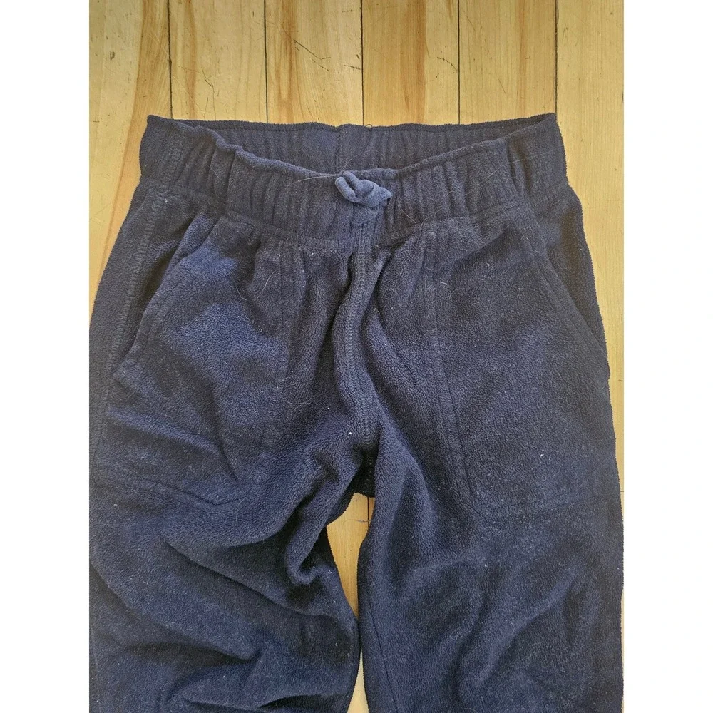 Gymboree Boys Navy Blue Fleece Lounge Pants Elastic Waist Pockets Size M 7-8